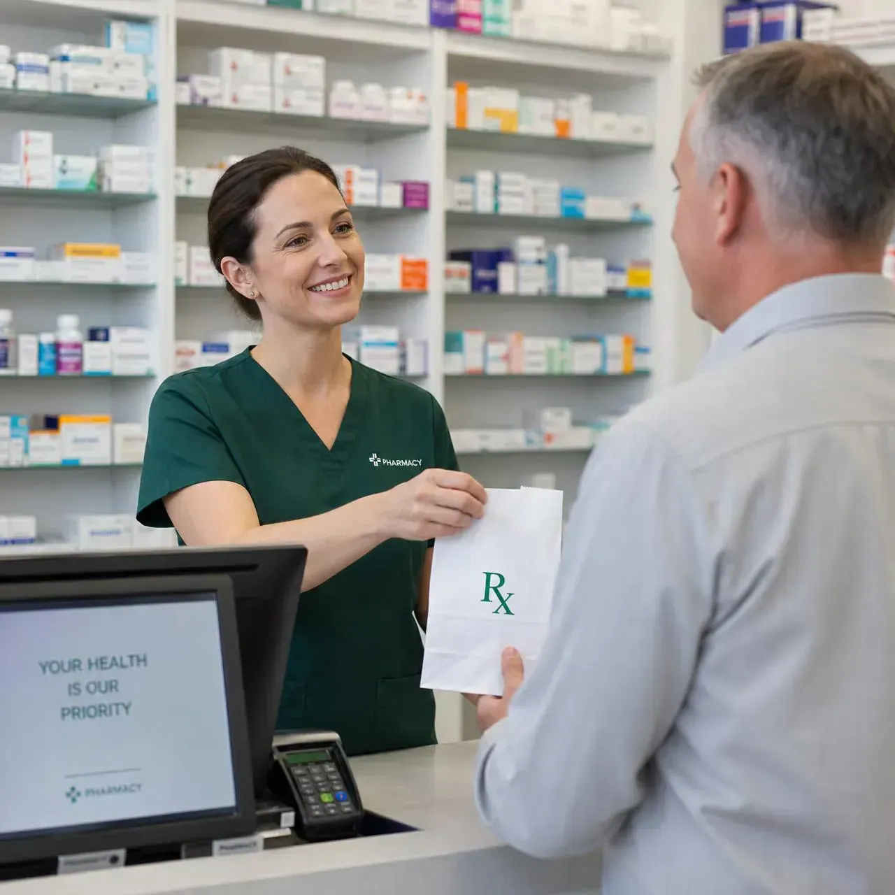Professional pharmacist ready to assist