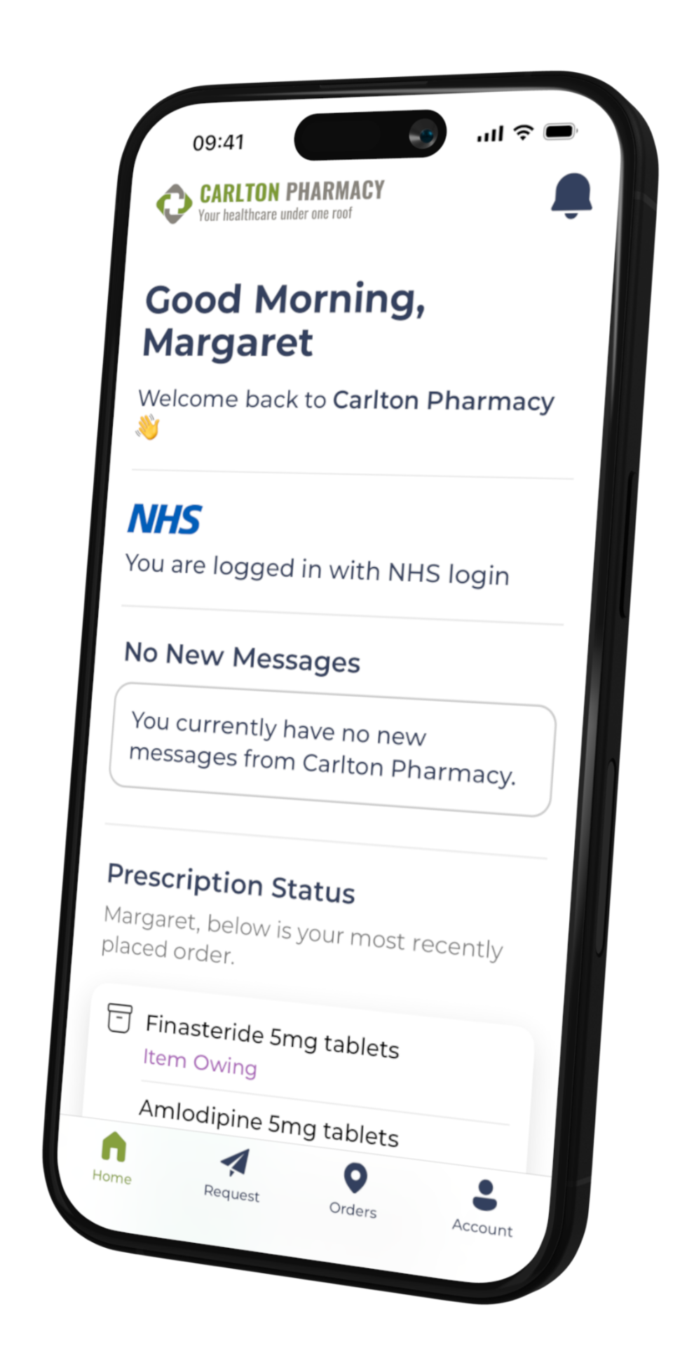 Carlton Pharmacy mobile app screenshot