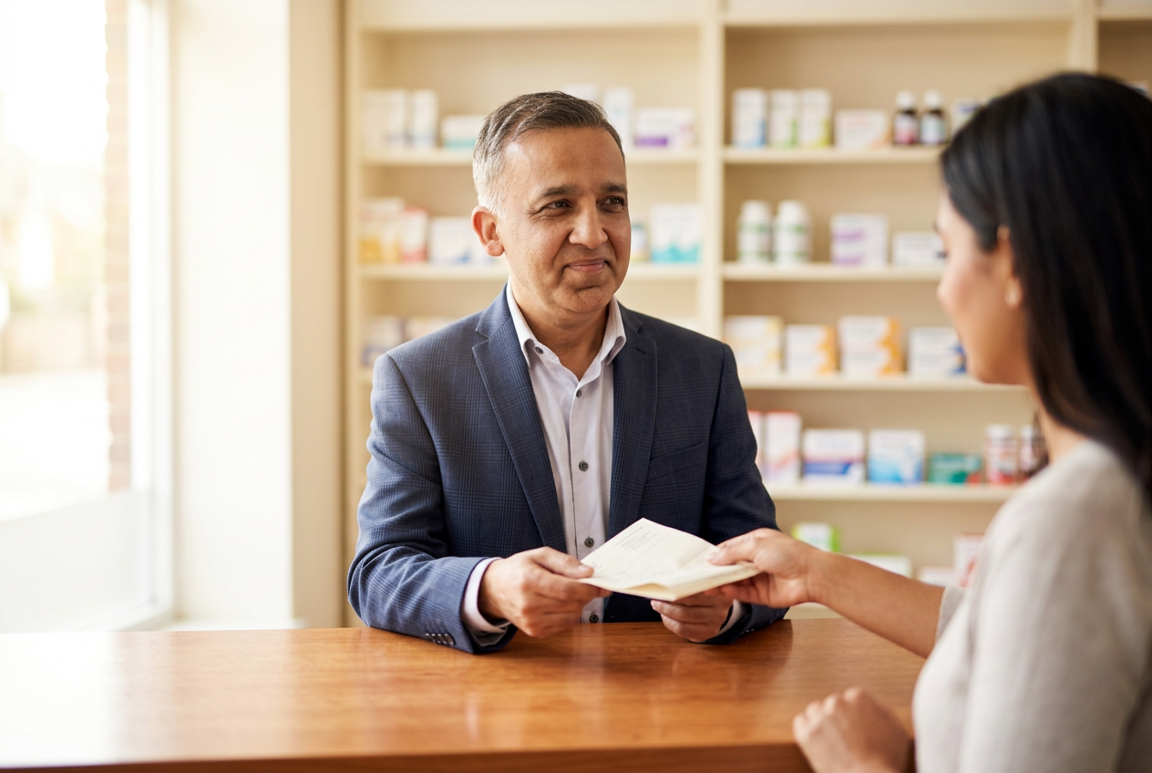 Professional pharmacist ready to assist